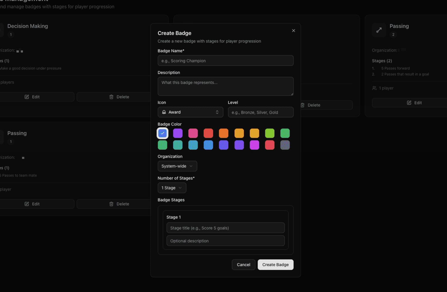 Custom Curriculums & Badges
