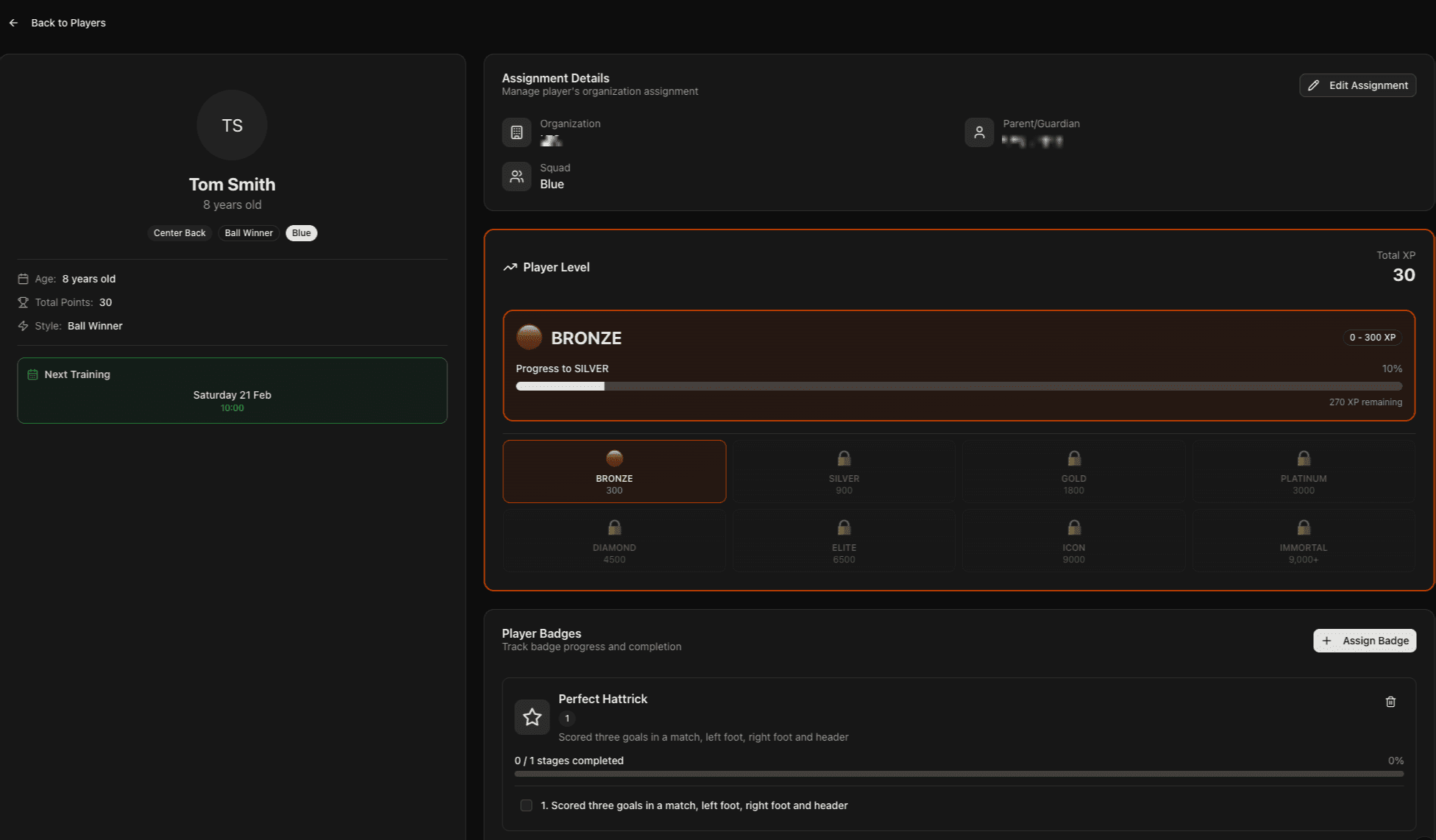Individualized Player Tracking